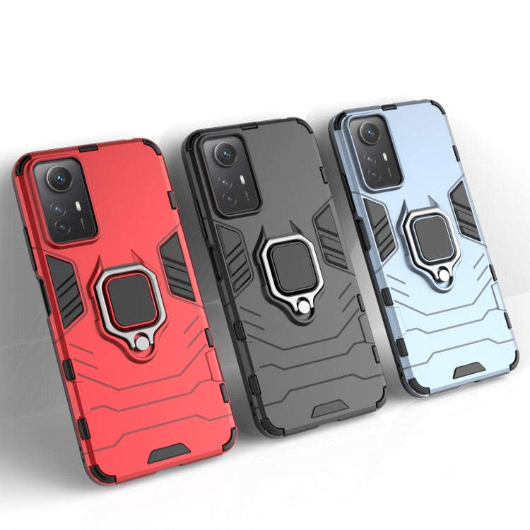 For Xiaomi Redmi Note 12S 4G Magnetic Ring Holder PC + TPU Phone Case(Black)