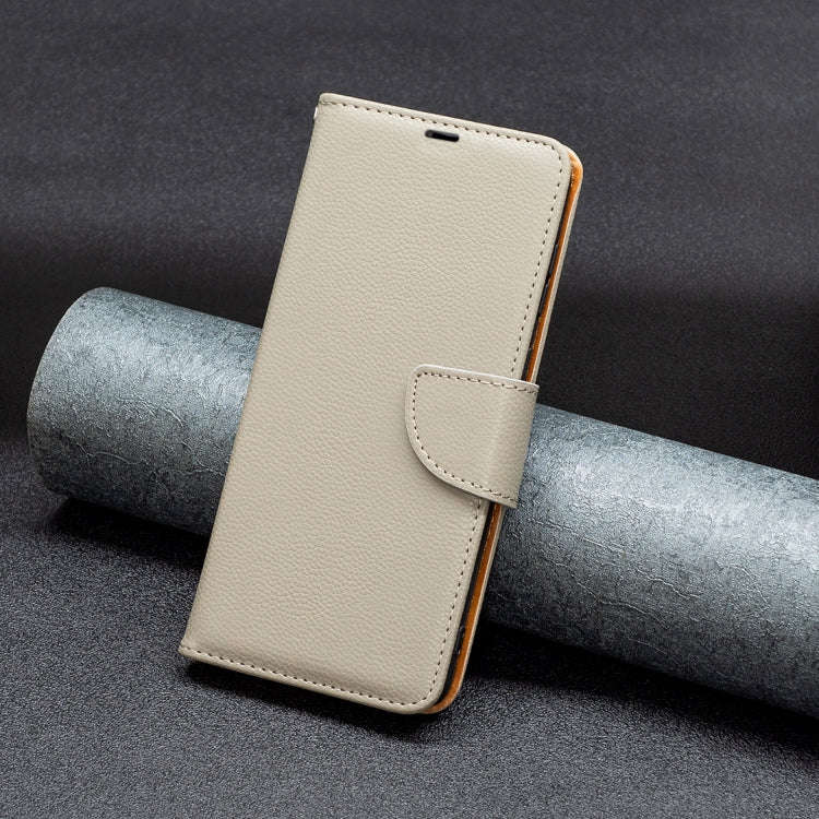 For Xiaomi Redmi Note 13 Litchi Texture Pure Color Leather Phone Case(Grey)