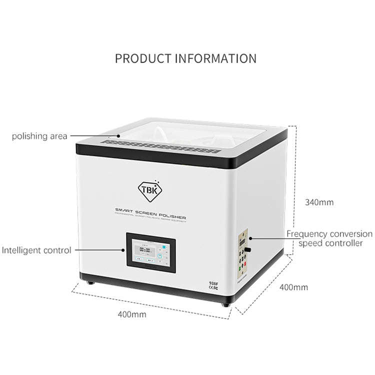 TBK 938F Automatic Grinding Polishing Machine Display Scratch Removal Machine, Plug:AU