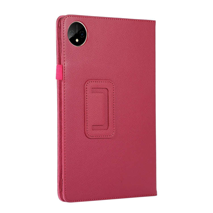 For Huawei MatePad Pro 11 2024 Litchi Texture Leather Tablet Case with Holder(Rose Red)