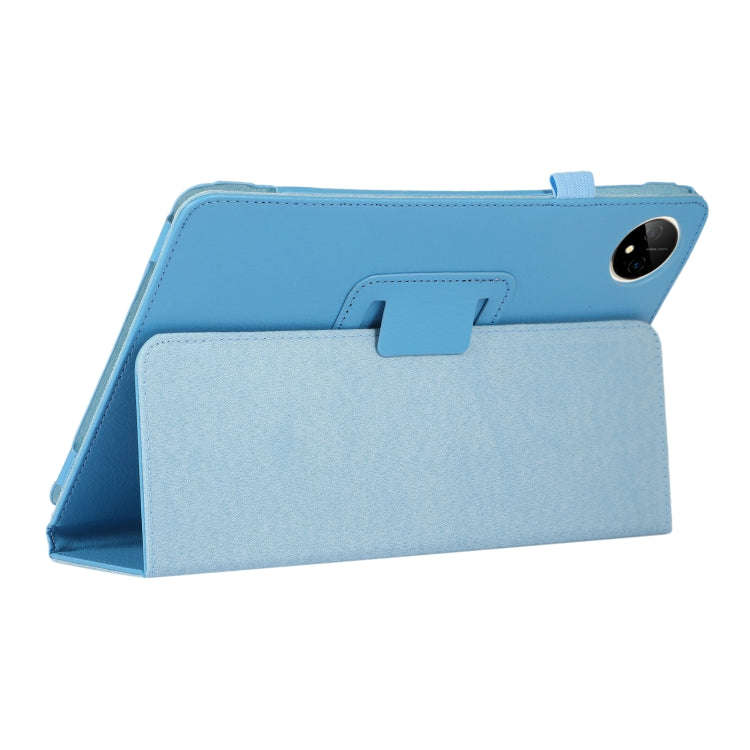 For Huawei MatePad Pro 11 2024 Litchi Texture Leather Tablet Case with Holder(Sky Blue)