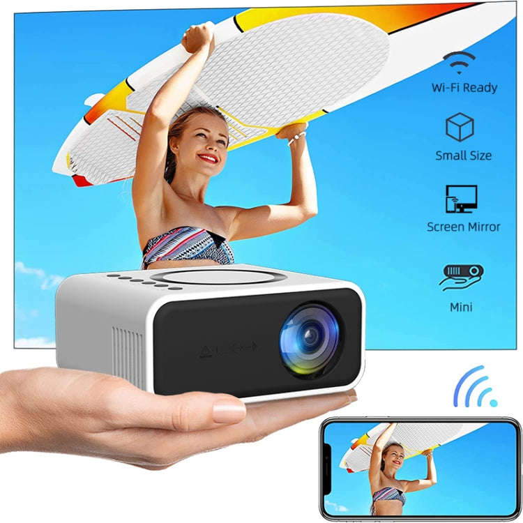 T300S 320x240 24ANSI Lumens Mini LCD Projector Supports Wired & Wireless Same Screen, Specificati...