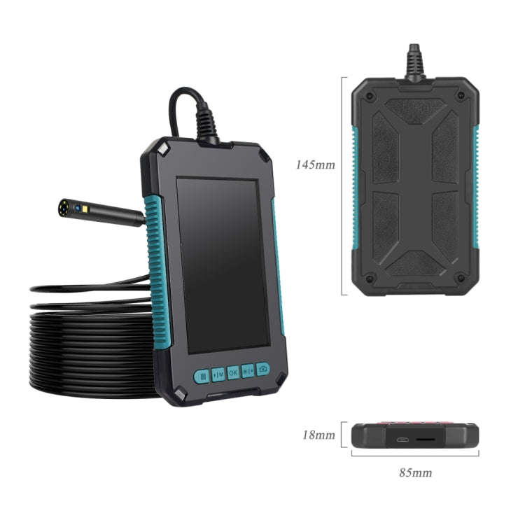 P40 5.5mm 1080P IP68 Waterproof 4.3 inch Highlight Screen Dual Camera Digital Endoscope, Length:5...