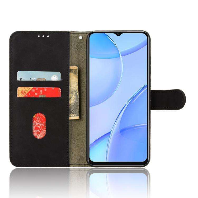 For Oukitel C57 Pro Skin Feel Magnetic Flip Leather Phone Case(Black)