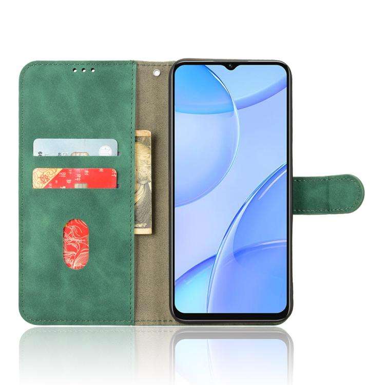 For Oukitel C57 Pro Skin Feel Magnetic Flip Leather Phone Case(Green)