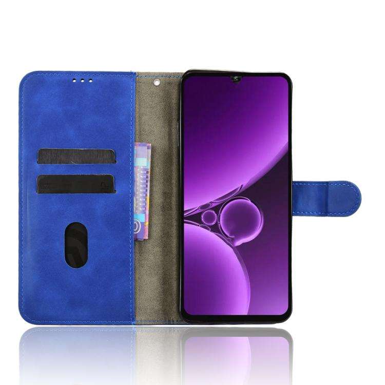For Oukitel C59 Pro Skin Feel Magnetic Flip Leather Phone Case(Blue)