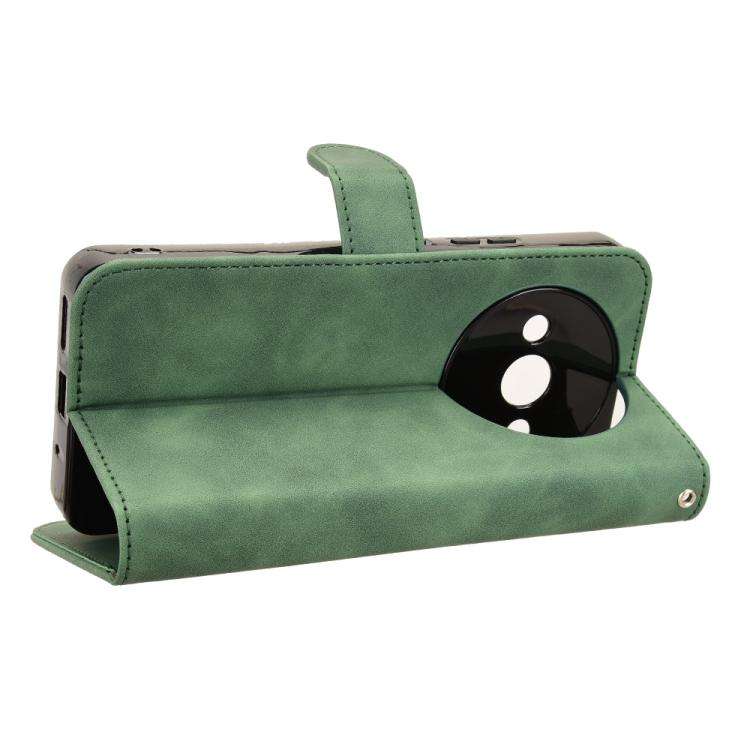 For Oukitel C59 Pro Skin Feel Magnetic Flip Leather Phone Case(Green)