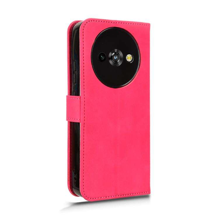 For Oukitel C59 Pro Skin Feel Magnetic Flip Leather Phone Case(Rose Red)