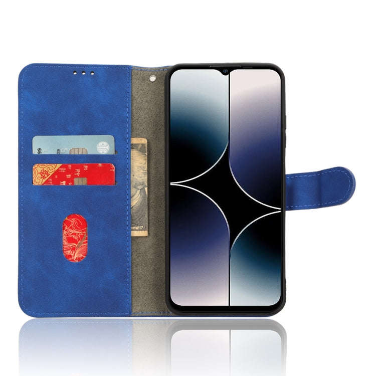 For Ulefone Note 16 Pro Skin Feel Magnetic Flip Leather Phone Case(Blue)