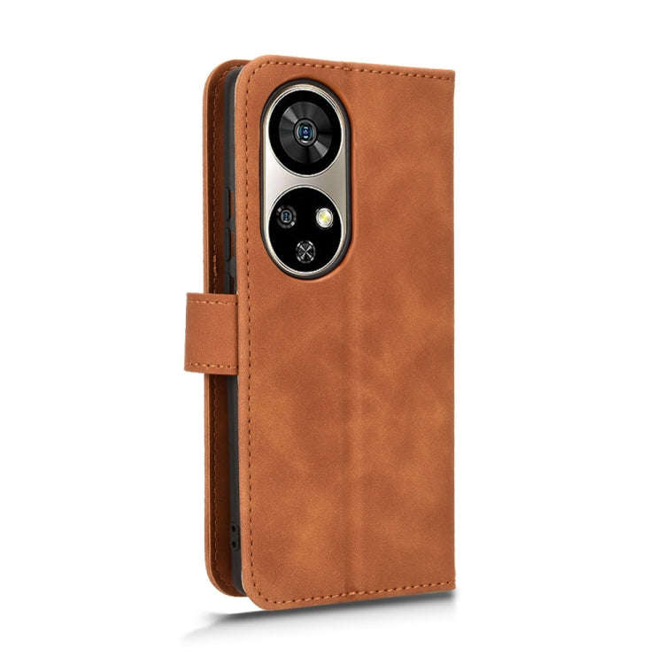 For Ulefone Note 17 Pro Skin Feel Magnetic Flip Leather Phone Case(Brown)