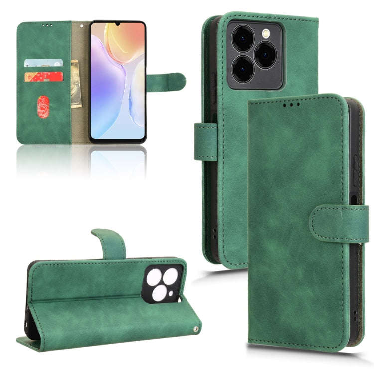 For Ulefone Note 20 Pro Skin Feel Magnetic Flip Leather Phone Case(Green)