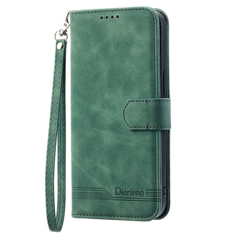 For Xiaomi Redmi 12 Dierfeng Dream Line Leather Phone Case(Green)