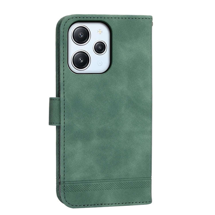For Xiaomi Redmi 12 Dierfeng Dream Line Leather Phone Case(Green)