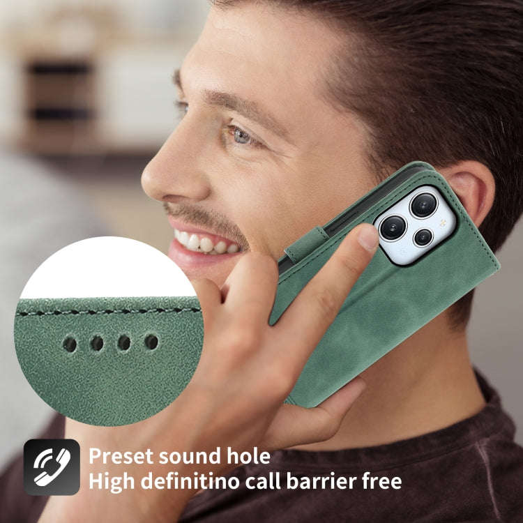 For Xiaomi Redmi 12 Dierfeng Dream Line Leather Phone Case(Green)