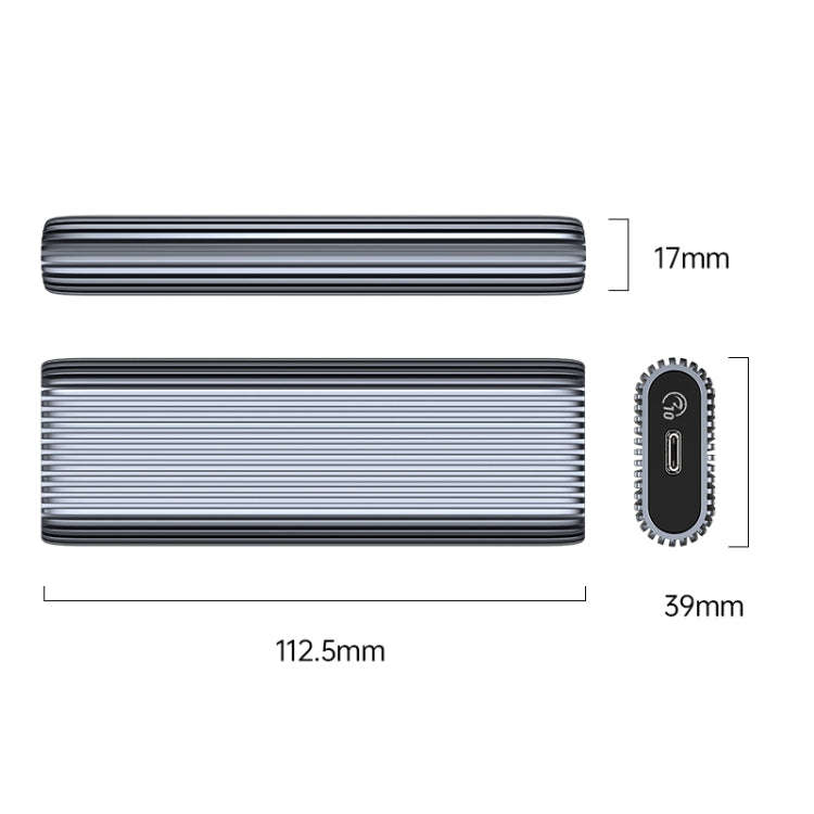 ORICO AM2C3-G2 M.2 NVME SSD Enclosure(Grey)