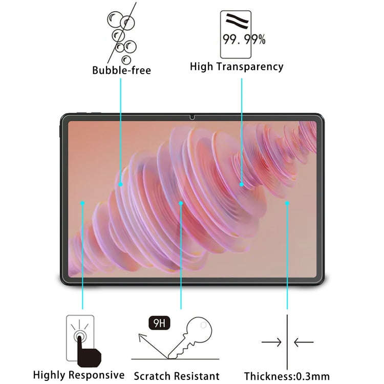 For Lenovo Tab Plus 11.5 2pcs 9H 0.3mm Explosion-proof Tempered Glass Film