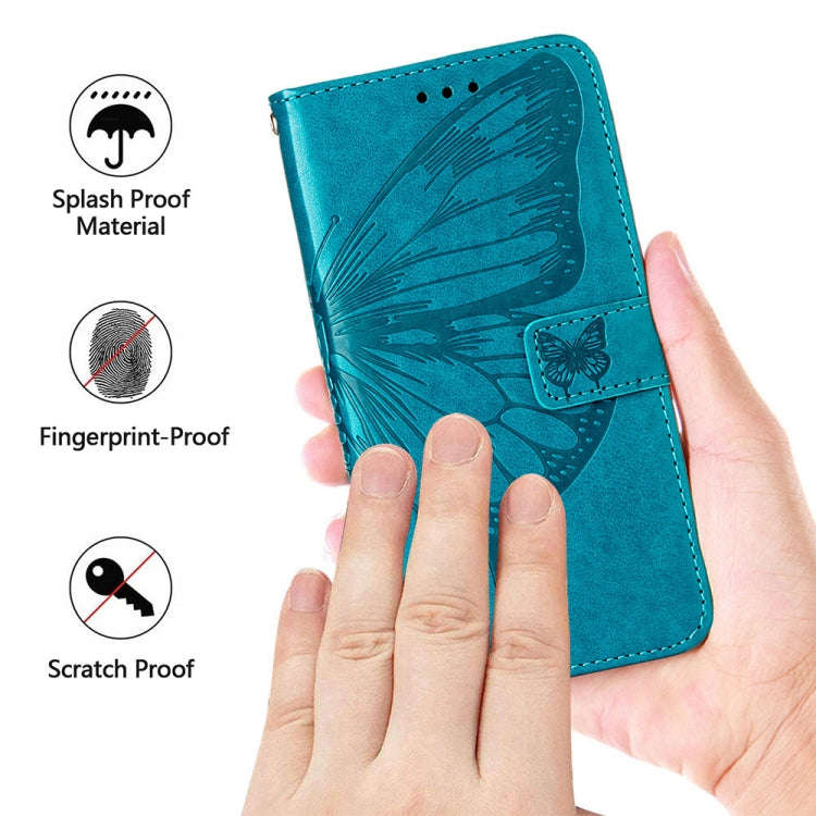 For Tecno Spark 10 Pro / Ki7 Embossed Butterfly Leather Phone Case(Rose Gold)