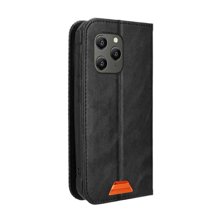 For Blackview BV5300 / BV5300 Pro Magnetic Buckle Retro Texture Leather Phone Case(Black)
