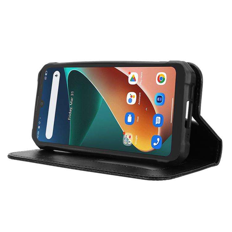 For Blackview BV5300 / BV5300 Pro Magnetic Buckle Retro Texture Leather Phone Case(Black)