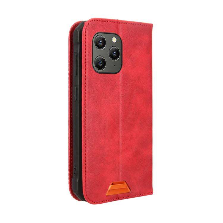 For Blackview BV5300 / BV5300 Pro Magnetic Buckle Retro Texture Leather Phone Case(Red)