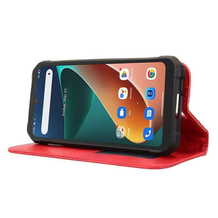 For Blackview BV5300 / BV5300 Pro Magnetic Buckle Retro Texture Leather Phone Case(Red)