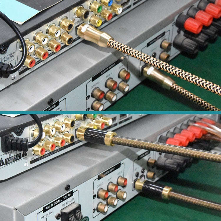 5m EMK OD6.0mm Gold-plated TV Digital Audio Optical Fiber Connecting Cable