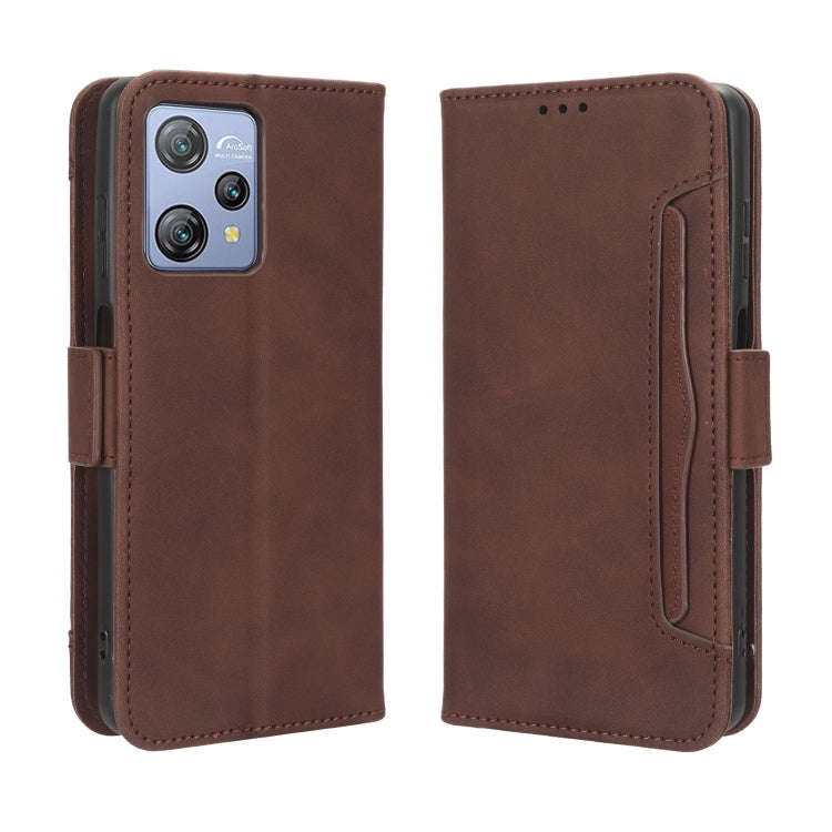 For Blackview A53 / A53 Pro Skin Feel Calf Texture Card Slots Leather Phone Case(Brown)
