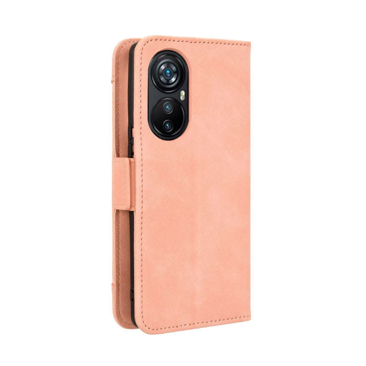 For Blackview A200 Pro Skin Feel Calf Texture Card Slots Leather Phone Case(Pink)