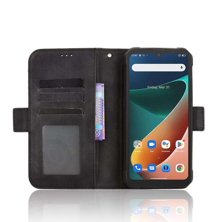 For Blackview BV5300 / BV5300 Pro Skin Feel Calf Texture Card Slots Leather Phone Case(Black)