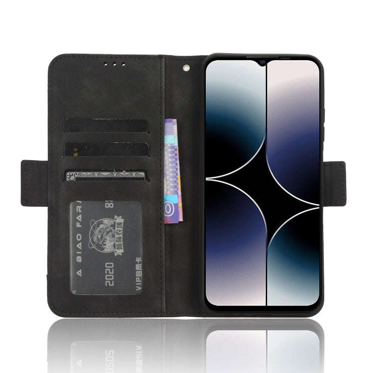 For Ulefone Note 16 Pro Skin Feel Calf Texture Card Slots Leather Phone Case(Black)