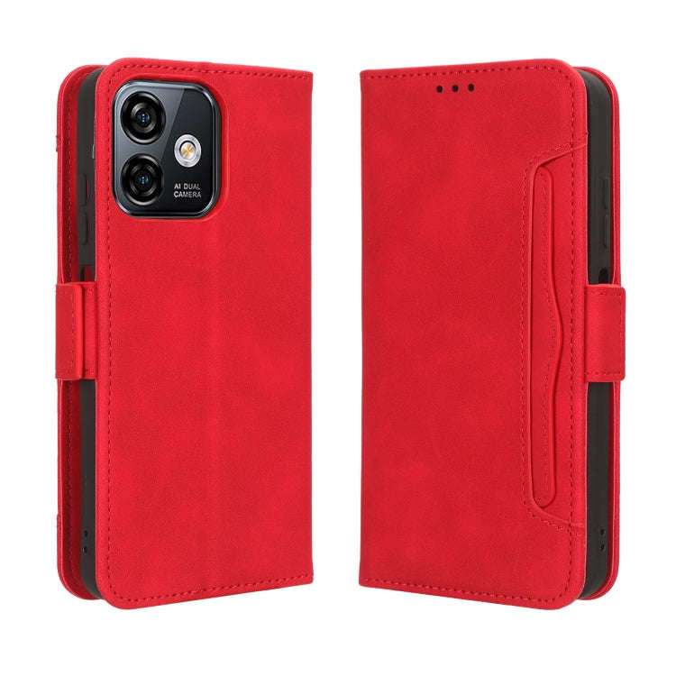 For Ulefone Note 16 Pro Skin Feel Calf Texture Card Slots Leather Phone Case(Red)