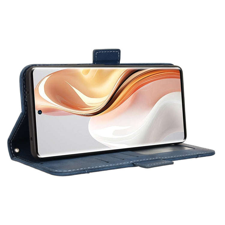 For Ulefone Note 17 Pro Skin Feel Calf Texture Card Slots Leather Phone Case(Blue)