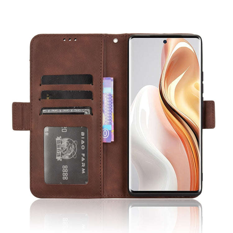 For Ulefone Note 17 Pro Skin Feel Calf Texture Card Slots Leather Phone Case(Brown)