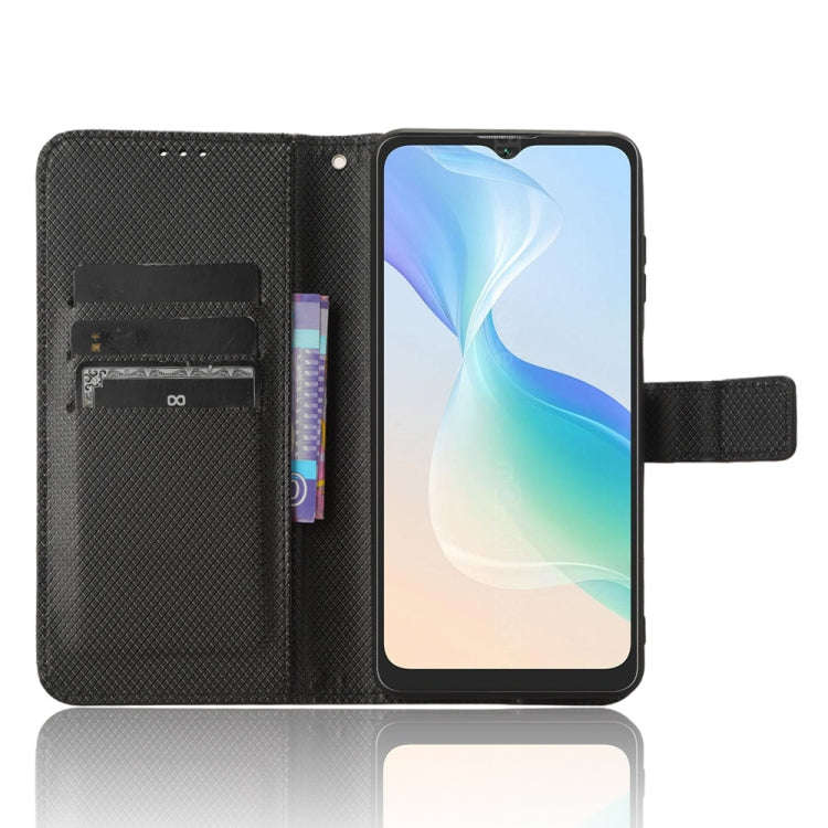 For Blackview Oscal C30 / C30 Pro Diamond Texture Leather Phone Case(Black)