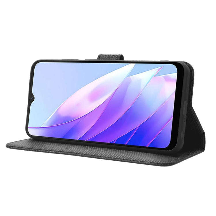 For Blackview A52 / A52 Pro Diamond Texture Leather Phone Case(Black)