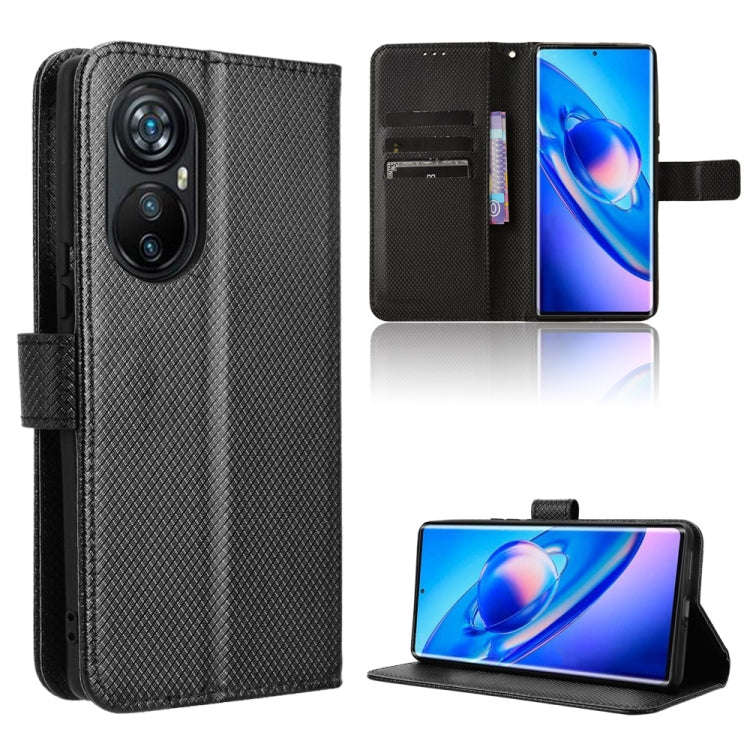 For Blackview A200 Pro Diamond Texture Leather Phone Case(Black)