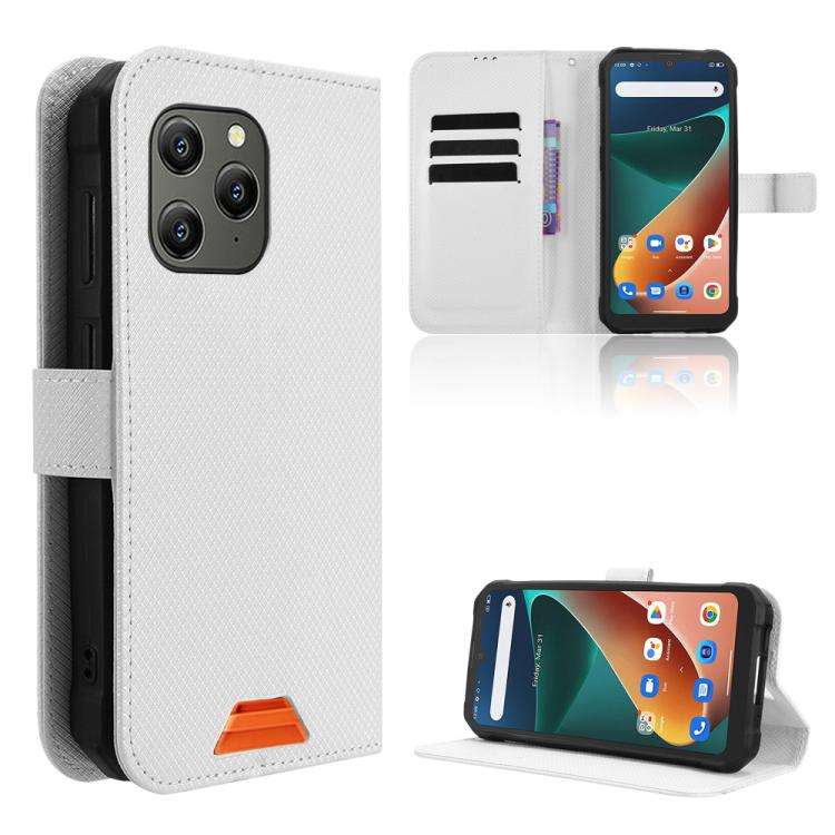 For Blackview BV5300 / BV5300 Pro Diamond Texture Leather Phone Case(White)