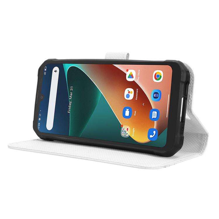 For Blackview BV5300 / BV5300 Pro Diamond Texture Leather Phone Case(White)