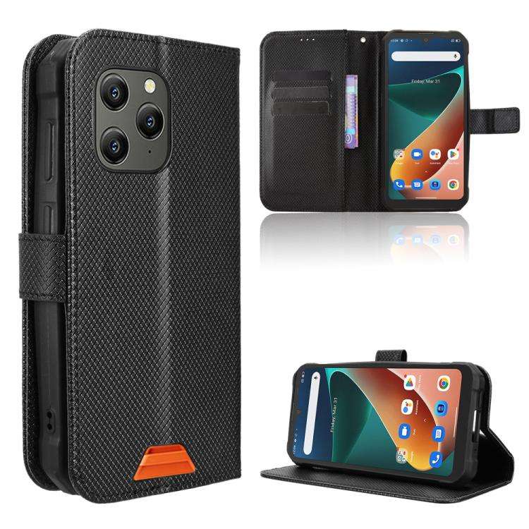 For Blackview BV5300 / BV5300 Pro Diamond Texture Leather Phone Case(Black)
