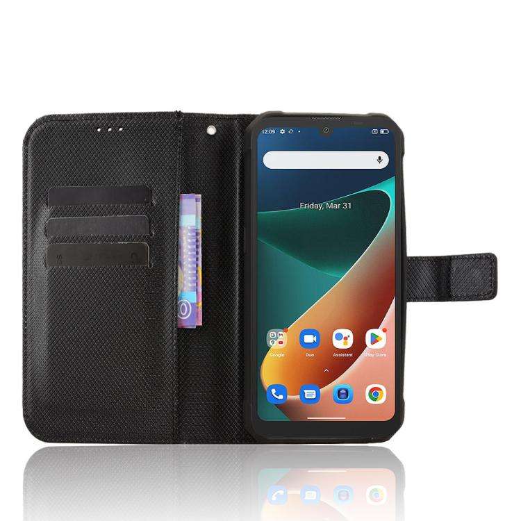 For Blackview BV5300 / BV5300 Pro Diamond Texture Leather Phone Case(Black)