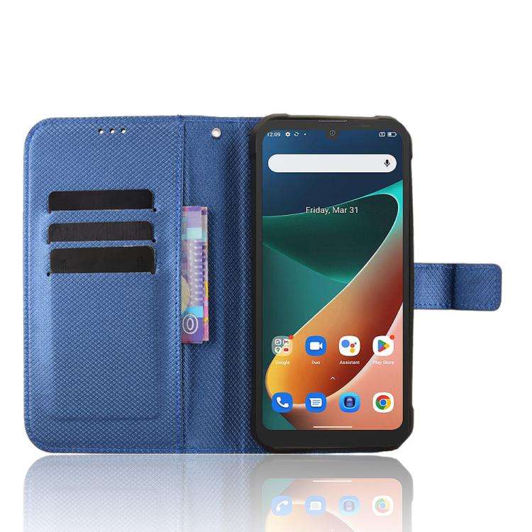 For Blackview BV5300 / BV5300 Pro Diamond Texture Leather Phone Case(Blue)
