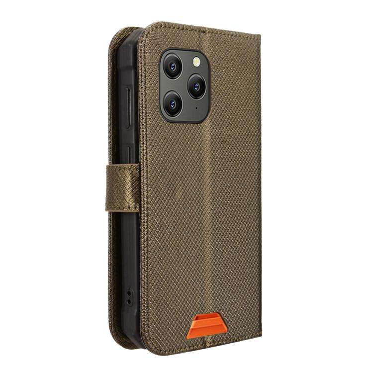 For Blackview BV5300 / BV5300 Pro Diamond Texture Leather Phone Case(Brown)