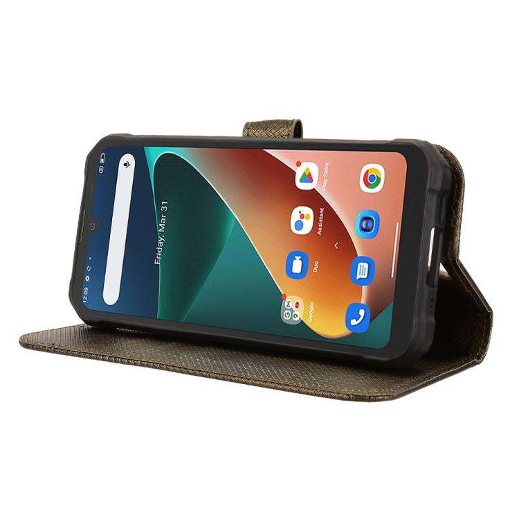 For Blackview BV5300 / BV5300 Pro Diamond Texture Leather Phone Case(Brown)