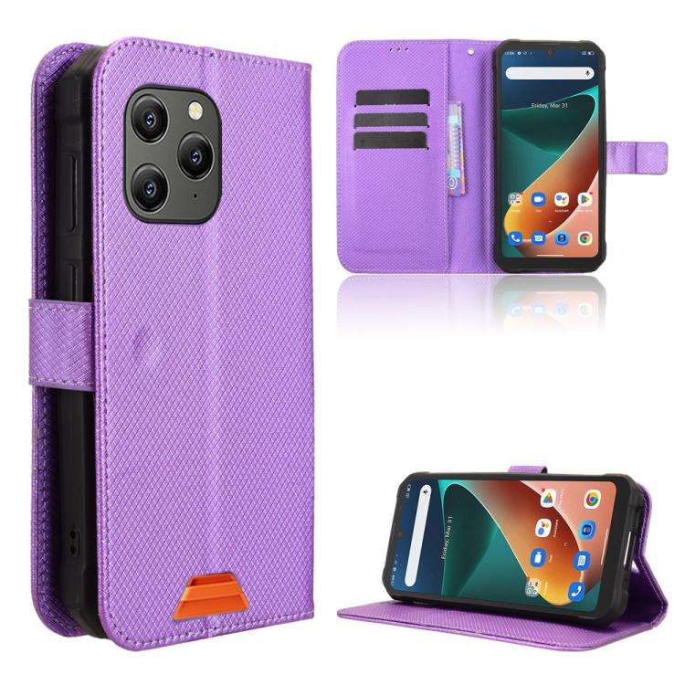 For Blackview BV5300 / BV5300 Pro Diamond Texture Leather Phone Case(Purple)