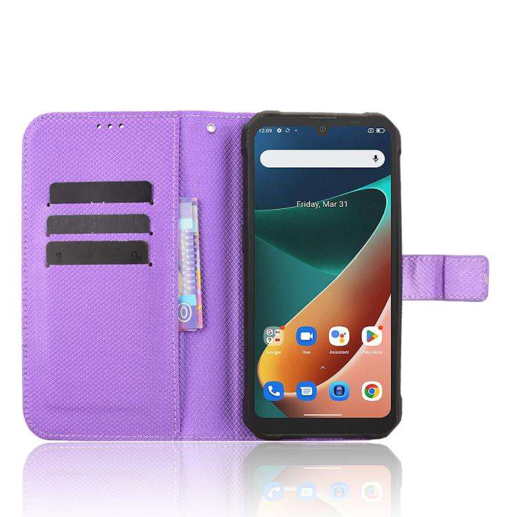 For Blackview BV5300 / BV5300 Pro Diamond Texture Leather Phone Case(Purple)