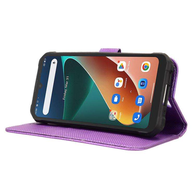 For Blackview BV5300 / BV5300 Pro Diamond Texture Leather Phone Case(Purple)