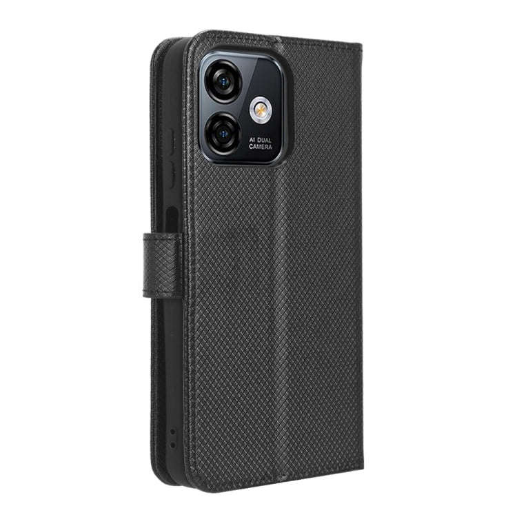 For Ulefone Note 16 Pro Diamond Texture Leather Phone Case(Black)