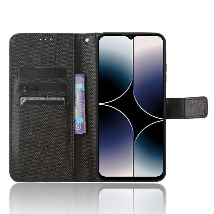 For Ulefone Note 16 Pro Diamond Texture Leather Phone Case(Black)