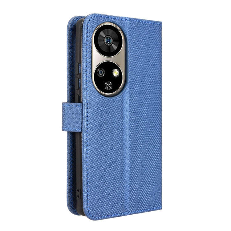 For Ulefone Note 17 Pro Diamond Texture Leather Phone Case(Blue)