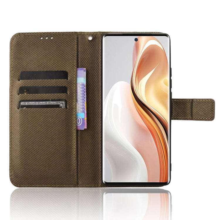 For Ulefone Note 17 Pro Diamond Texture Leather Phone Case(Brown)